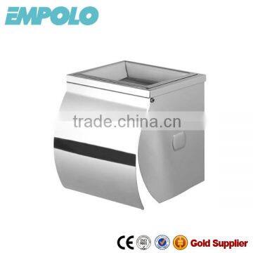 Stainless steel waterproof paper holder, toilet paper holders with shelf 5004