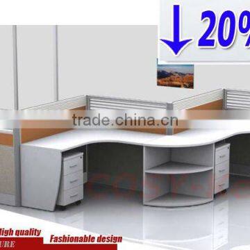 Aluminium frame office partition