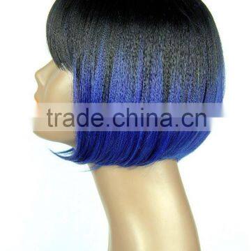 Christmas Party Used Wig Ombre Color New Style 100 Percent Futura High Tempreture Synthetic Hair Wig