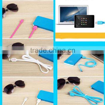 2016 Colorful Noodle Flat Line Speed Charging Type-C to USB 2.0 Data Cable Quality Choice photo-2