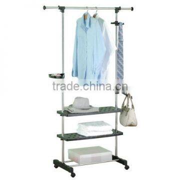 Telescopic Pole Clothes Rack Stand