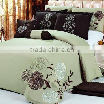 2015 Wholesale bed linens 8 pcs full/queen bed comforter/quilt/duvet covers