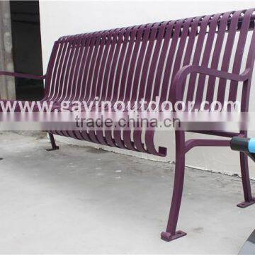 Commercial outdoor bench park benches with steel frame