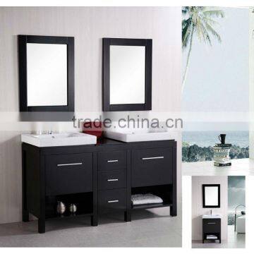 Modern Double Solid wood bathroom Vanity