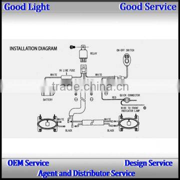 Cars Accessories Remote Control Optional LED Work Light Bar Wire Harness for Offroad 4wd Trucks