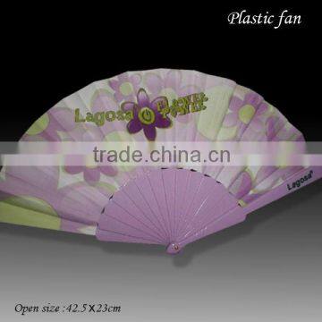 New purple plastic fan