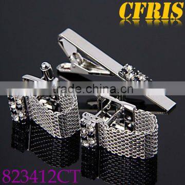 Wholesale funny chain cufflink tie clips