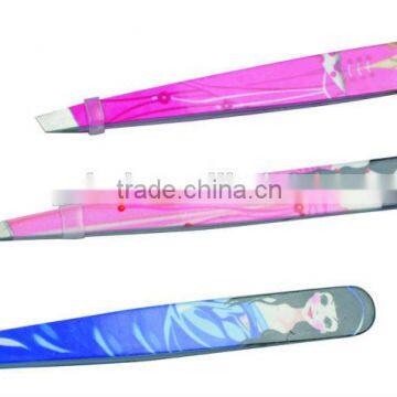 professional makeup tool stainless steel eyebrow tweezers, cute eyebrow clip