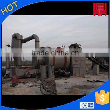 River sand rotation dryer single cylinder drum drying technology for clay/slag