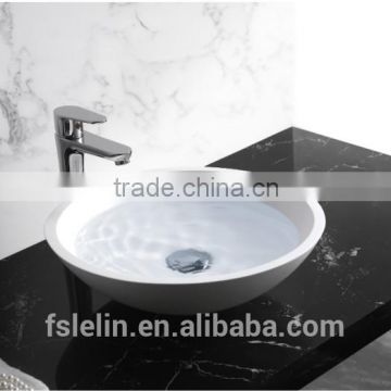 LELIN contemporary solid surface art basin vanity & stone furniture sink LOA-013