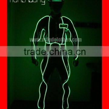 Programmable mens street dance LED costume clothes