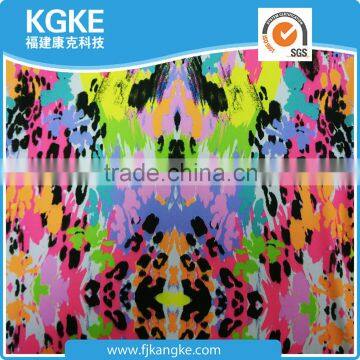 Colorful Pattern Design Polyester Lycra 3d Digital Printing 4 Way Stretch 82 Nylon 18 Spandex