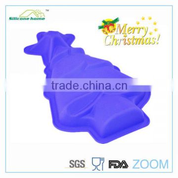 Merry christmas series christmas tree silicone cake mould