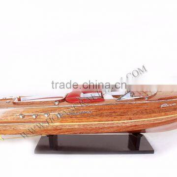 RIVA AQUARAMA WOODEN BOAT, WOOD CRAFTS OF VIETNAM - HANDMADE SHIP MODEL