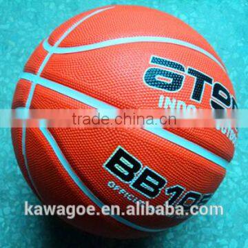 leather look rubber foam basketball for India market