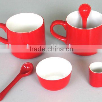 Ceramic Red Glazed NESCAFE Mug