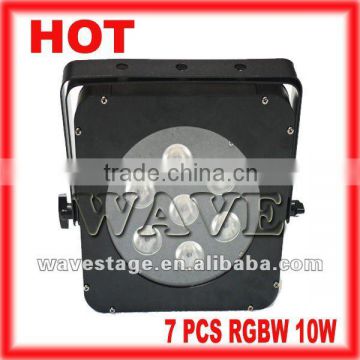 HOT!!!7pcs 4 in1 RGBW 10W led stage lighting equipment (WLP-16-3)