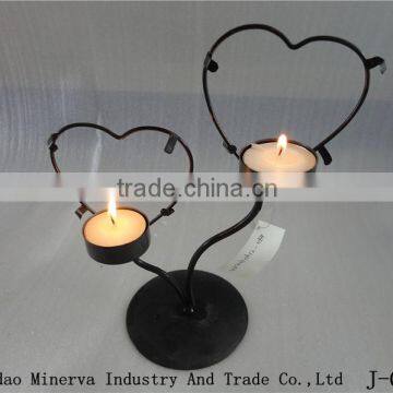 Factory Customize Metal Candle Holder Heart Style