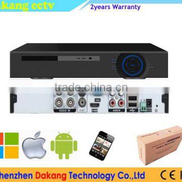 4CH AHD 1080N DVR, 4ch audio, P2P cloud, 3 in 1 Hybrid AHD/IP/CVBS Network Video Recorder