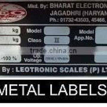 Metal Labels (With Or Without Holograms)