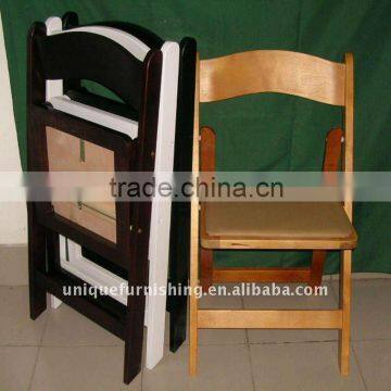 Wooden banquet folding chairs