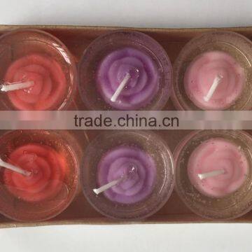 flower gel candles