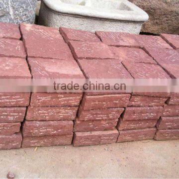 garden red sandstone stepping stone