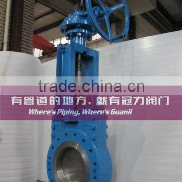 Big Size Bi Directional Gear Box Knife Gate Valve