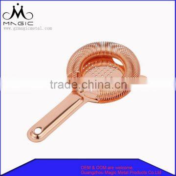 copper stainless steel 2 prong strainer with coil spring bar strainer