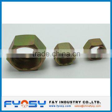 straight hydraulic retaining nut fitting hex nut