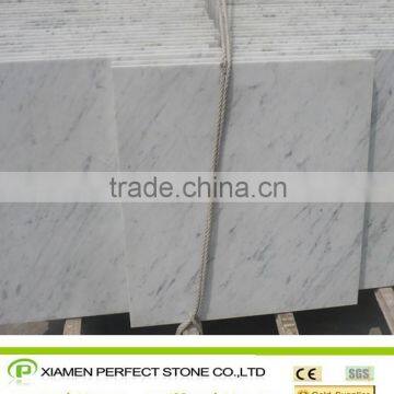 Polished Bianco Carrara white marble tile