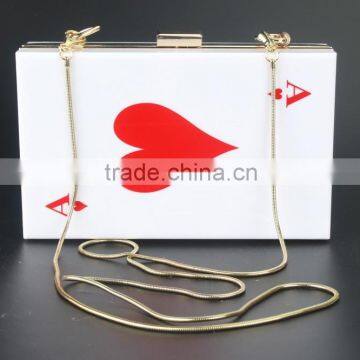 acrylic clutch purse in China