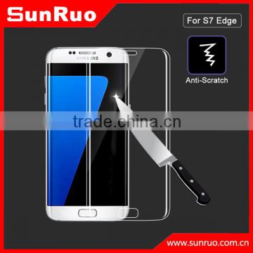 2016 Newest Full Cover 3D Curved Glass S7 edge Tempered Glass Screen Protector For Samsung Galaxy S7 Edge