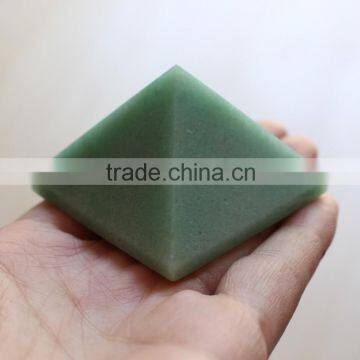 Natural beatiful Green Aventurine crystal jade pyramid for wholesale