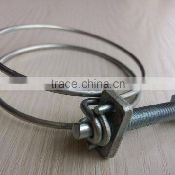 Stainless steel Double wire hose pipe clamp