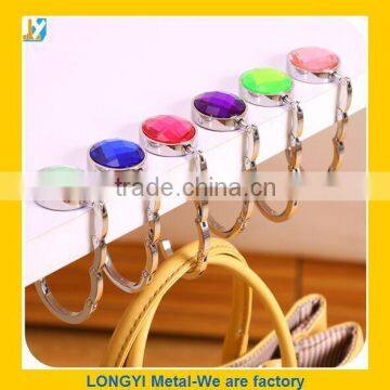 fashion metal bag hanger with mirror for lady gifts
