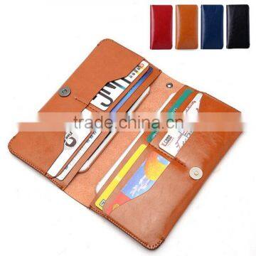 Modest Luxury Waterproof Leather Multifaction Wallet Case for Cellphone,Cards,Money