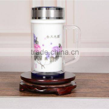 Custom Ceramic cup - china flower