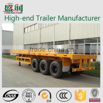 2015 Top Ranking Container Loading Flatbed Trailer 3 Axle Flatbed Semi Trailers for sale