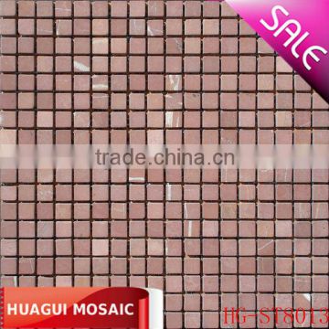 good sell Thailand Pink Stone Marble Mosaic HG-ST8013