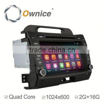 Quad core Android 4.4 up to android 5.1 car stereo GPS for Kia Sportage R with Wifi FM TV 2G+16G 1024*600