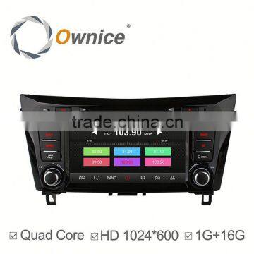 Ownice Android 4.4 quad core Multimedia player for nissan qashqai support TV + OBD