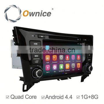 Newest quad core Android 4.4 up to android 5.1 car gps navigation for nissan qashqai/x-trial with FM