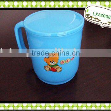 plastic kids mug with lid pp mug cartoon mug water mug drinking cupLX880087