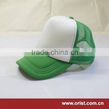 short bill foam plain trucker cap mesh hat mesh trucker cap