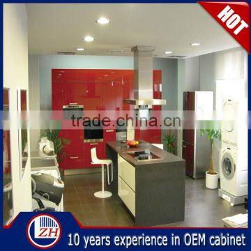 New Arrival Red High Gloss Acylic Kitchen Modern,Kitchen Designs