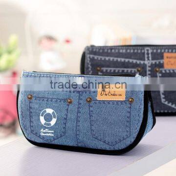 Creative Jeans Modeling Student Stationery Pencil Bag Large Capacity Pencil Bags