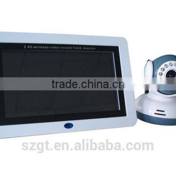 7 Inch Full Color Apple Shape White Color Wireless Digital Top Quality 2.4GHz Nanny Monitor