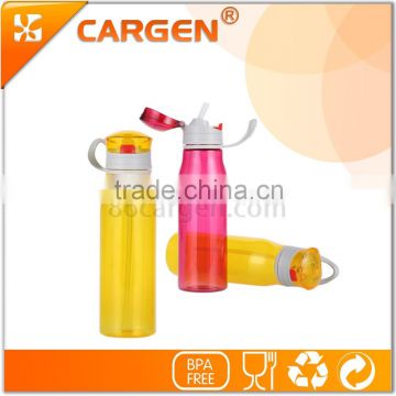 600ml plastic sport candy color water bottle