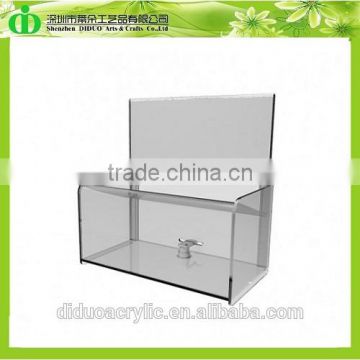 DDD-0147 Trade Assurance Cheap Transparent Donation Box